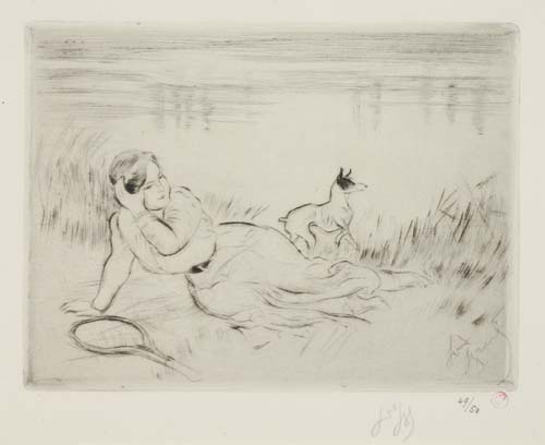 LOUIS LEGRAND Two etchings